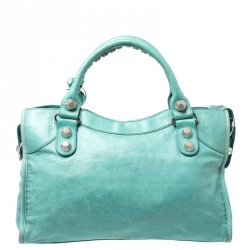 Pre Owned Balenciaga Papete Leather Classic City Tote