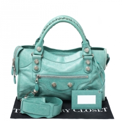 Pre Owned Balenciaga Papete Leather Classic City Tote