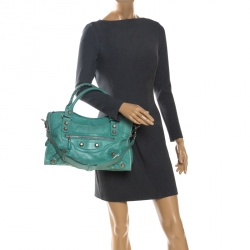 Pre Owned Balenciaga Papete Leather Classic City Tote