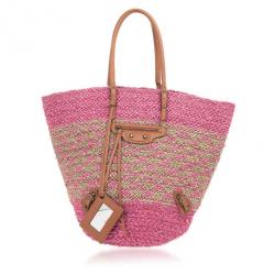 Pre Owned Balenciaga Panier Pink Basket