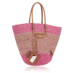 Pre Owned Balenciaga Panier Pink Basket