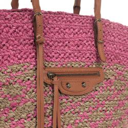 Pre Owned Balenciaga Panier Pink Basket