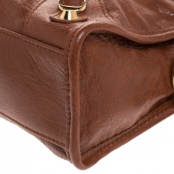 Pre Owned Balenciaga Rouille Rust Leather GH Hardware Mini City Bag 