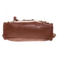 Pre Owned Balenciaga Rouille Rust Leather GH Hardware Mini City Bag 