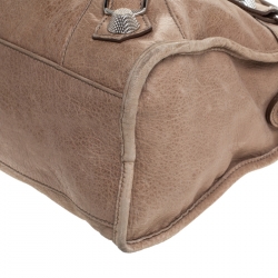 Pre Owned Balenciaga Sahara Leather GSH City Tote