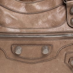 Pre Owned Balenciaga Sahara Leather GSH City Tote