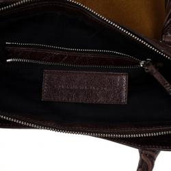 Pre Owned Balenciaga Pony Hair City Bag