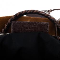 Pre Owned Balenciaga Pony Hair City Bag