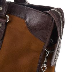 Pre Owned Balenciaga Pony Hair City Bag