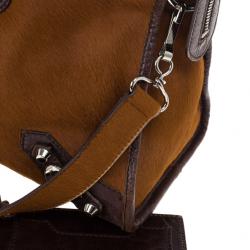 Pre Owned Balenciaga Pony Hair City Bag