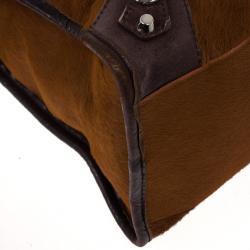 Pre Owned Balenciaga Pony Hair City Bag