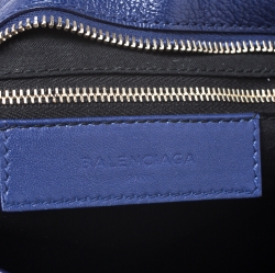Pre Owned Balenciaga Bleu Lavande Classic Metallic Edge City Bag
