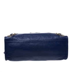 Pre Owned Balenciaga Bleu Lavande Classic Metallic Edge City Bag