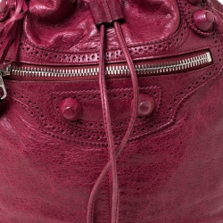 Balenciaga Sang Leather GCH Pompon Hobo