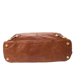 Pre Owned Balenciaga Cumin Leather Giant 21 Gold Hardware RTT Bag