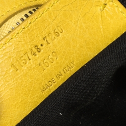 Pre Owned Balenciaga Yellow Leather RH City Tote