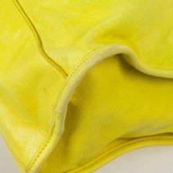 Pre Owned  Balenciaga Yellow Lambskin Leather Giant 21 Gold City Bag