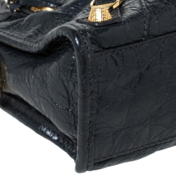 Pre Owned Balenciaga Anthracite Leather RGH Mini City Bag 