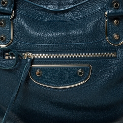 Pre Owned Balenciaga Deep Green Leather RGH City Bag
