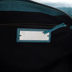Pre Owned Balenciaga Blue Lambskin Classic Work