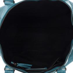 Pre Owned Balenciaga Blue Lambskin Classic Work