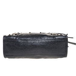 Pre Owned  Balenciaga Grey Leather Mini Classic Edge City Bag