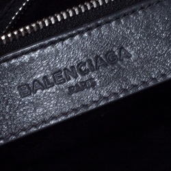 Pre Owned  Balenciaga Grey Leather Mini Classic Edge City Bag