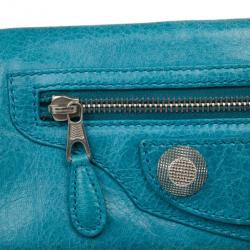 مملوكة مسبقًا Balenciaga Blue Giant Envelope Clutch