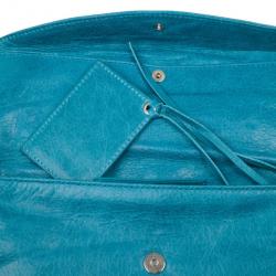 مملوكة مسبقًا Balenciaga Blue Giant Envelope Clutch