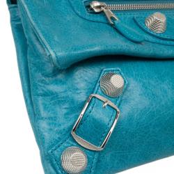 مملوكة مسبقًا Balenciaga Blue Giant Envelope Clutch