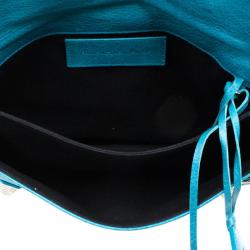 مملوكة مسبقًا Balenciaga Blue Giant Envelope Clutch