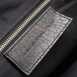 مملوكة مسبقًا Balenciaga Black Leather Folding Framed Purse