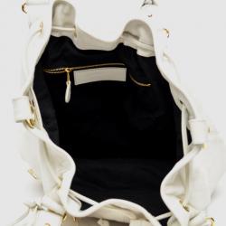 Pre Owned Balenciaga Giant 12 Rose Gold Mini Pompon Gris Tarmac Handbag