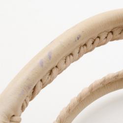 Pre Owned Balenciaga Praline Lambskin Leather Giant Midday Bag