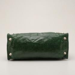 مملوكة مسبقًا Balenciaga Forest Green Giant Silver Work bag