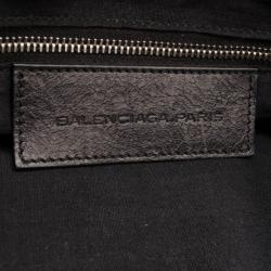 مملوكة مسبقًا Balenciaga Giant Silver Black Leather Velo