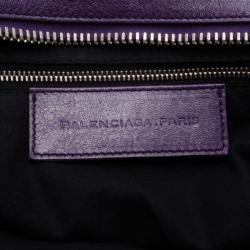 مملوكة مسبقًا Balenciaga Purple Giant Silver Velo Bag