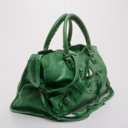 Pre Owned Balenciaga Green Classic Part Time Tote