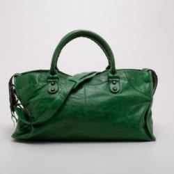 Pre Owned Balenciaga Green Classic Part Time Tote