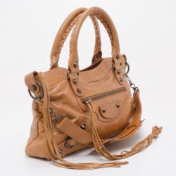 Pre Owned Balenciaga Tan First Handbag 