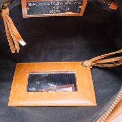 Pre Owned Balenciaga Tan First Handbag 
