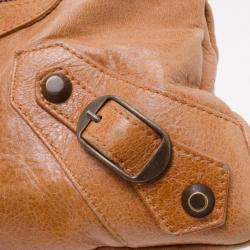 Pre Owned Balenciaga Tan First Handbag 