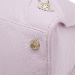 Pre Owned حقيبة بالنسياغا جاينت 12 غولد ورك سيتي جلد وردي