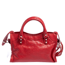 Balenciaga Sang Leather Mini Classic City Tote