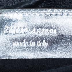 Pre Owned Balenciaga Silver Laminated Calfskin Giant 21 Envelope Clutch