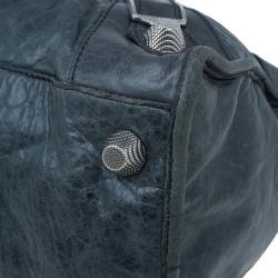 Pre Owned حقيبة بالنسيياغا بارت تايم جلد خروف رمادي وسط