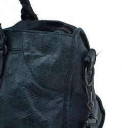 Pre Owned Balenciaga Green Leather Medium Part Time Bag