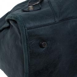 Pre Owned Balenciaga Green Leather Medium Part Time Bag