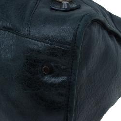 Pre Owned Balenciaga Green Leather Medium Part Time Bag