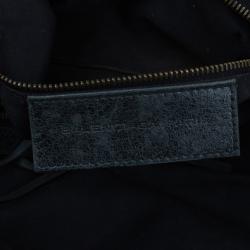 Pre Owned Balenciaga Green Leather Medium Part Time Bag